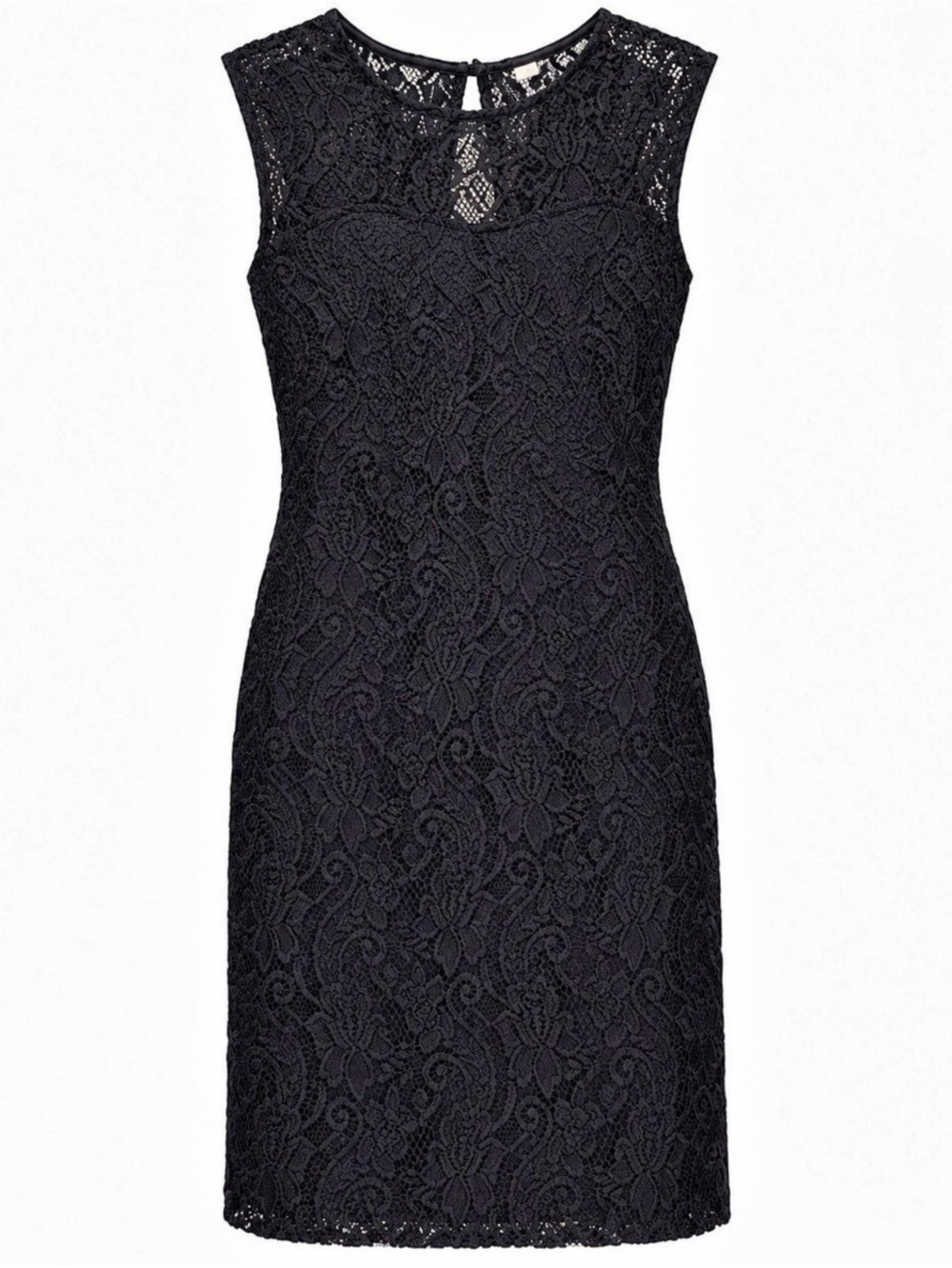 Lovely Day Black Lace Sleeveless Sheath Cocktail Dress size medium